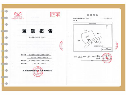 东正化工2023年第一季度废水排放监测报告