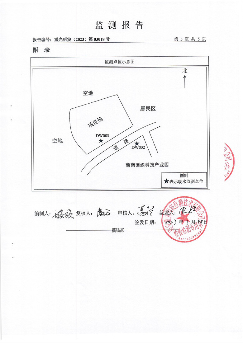 东正化工2023年第一季度废水排放监测报告(图6)