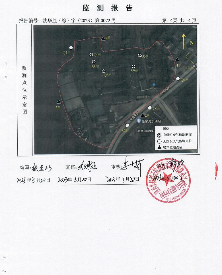 东正化工2023年第一季度污染物排放监测报告(图15)
