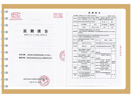 东正化工2023年4月份锅炉废气排放监测报告