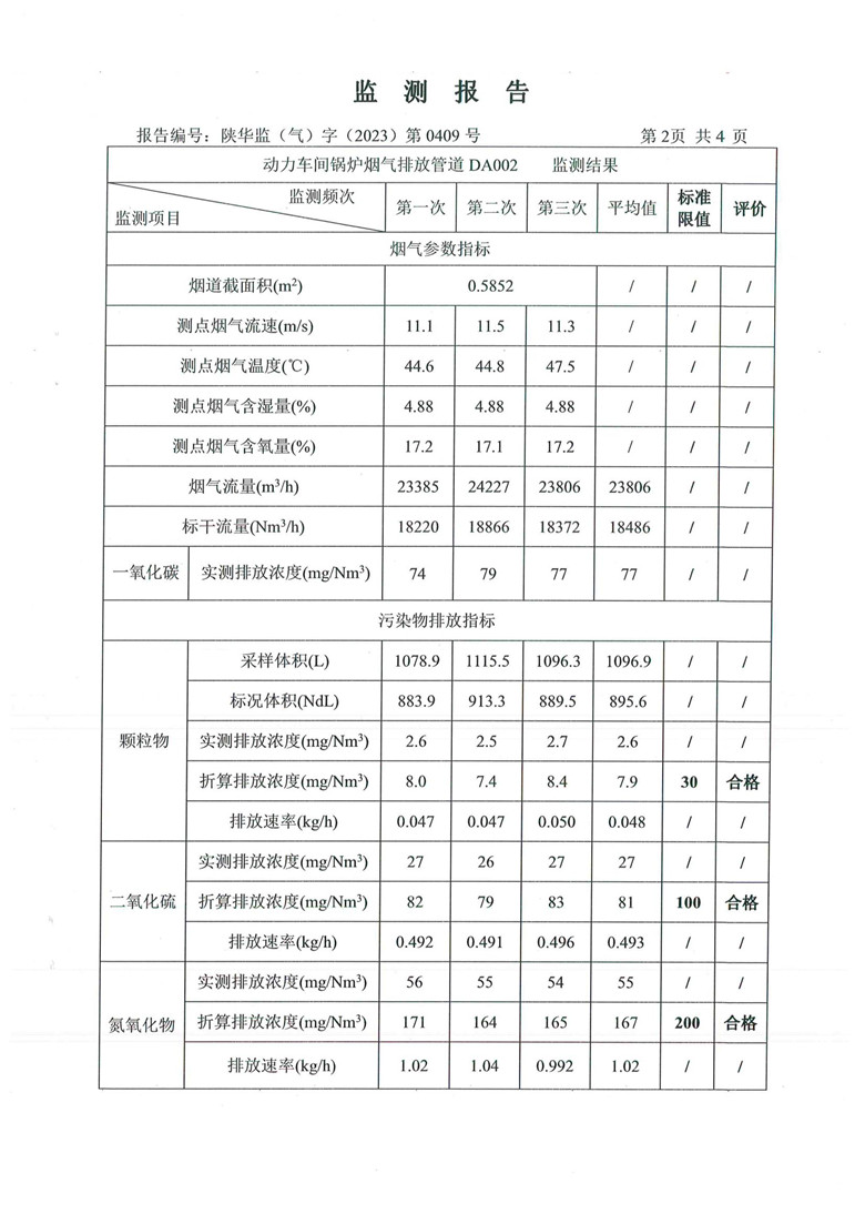 东正化工2023年10月份污染物排放监测报告(图3)