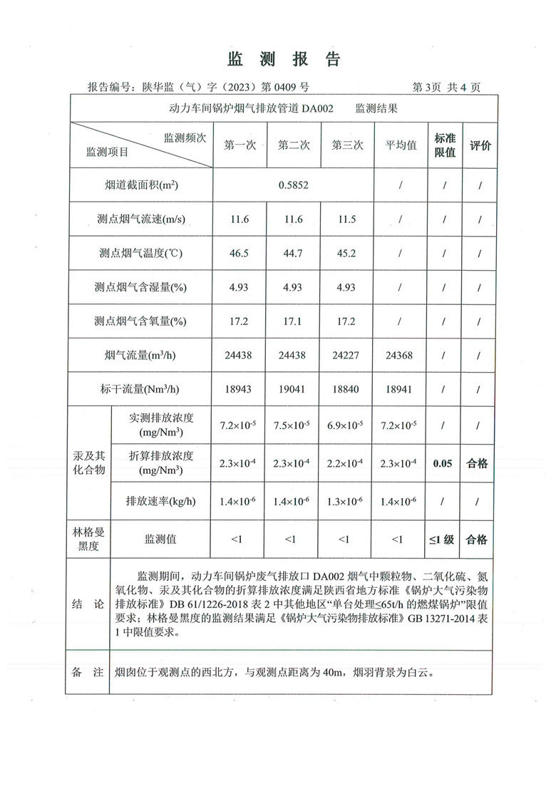 东正化工2023年10月份污染物排放监测报告(图4)