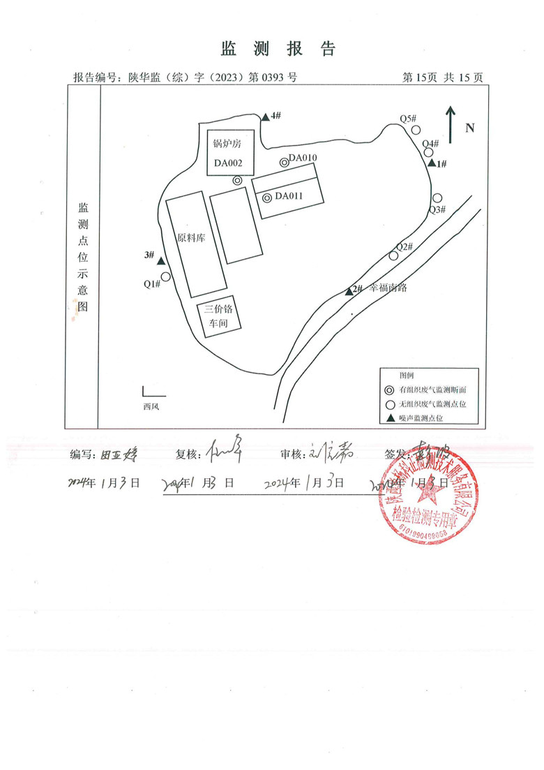 东正化工2024年1月份污染物排放监测报告(图16)
